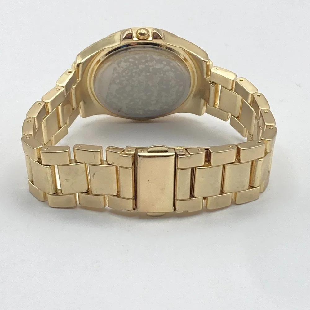 Valletta Women's Watch 35mm Leopard Print Gold Tone Crystals New Battery 7.5